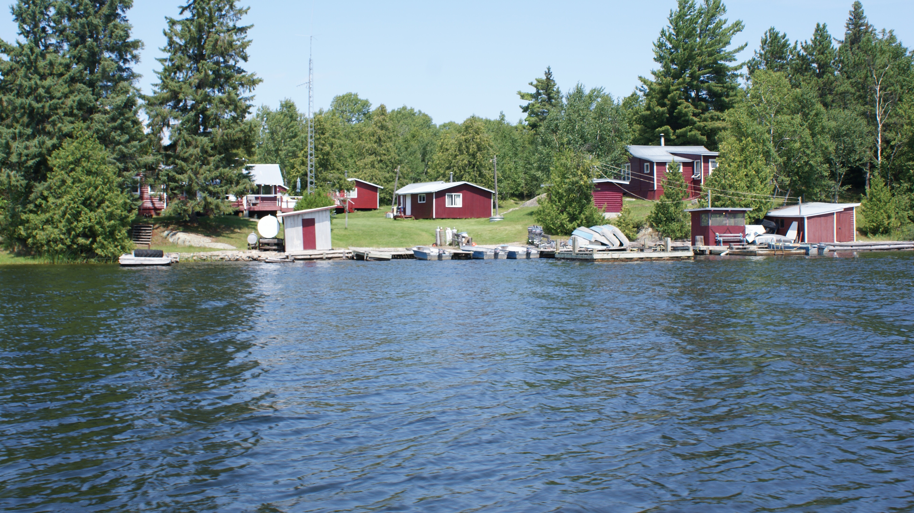 Fly-in remote fishing camp - several fully equiped cabins to enjoy your stay