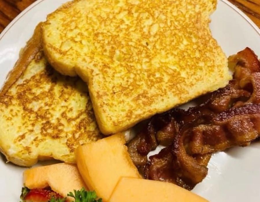 French toast with bacon